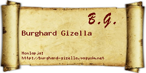 Burghard Gizella névjegykártya